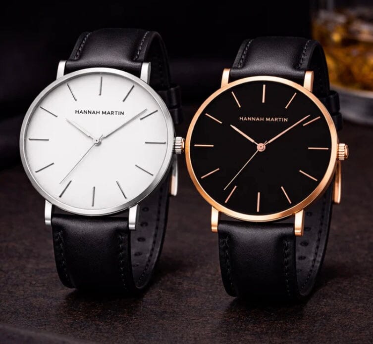 Elegant Men's Leather High-Precision Watch - Amsterdam Elegant Men's Leather High-Precision Watch - Amsterdam 