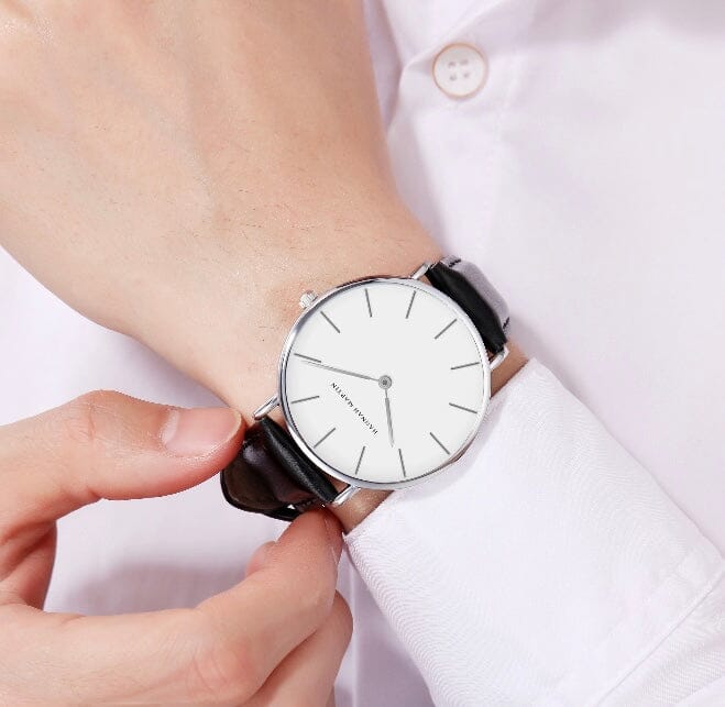 Elegant Men's Leather High-Precision Watch - Amsterdam Elegant Men's Leather High-Precision Watch - Amsterdam 