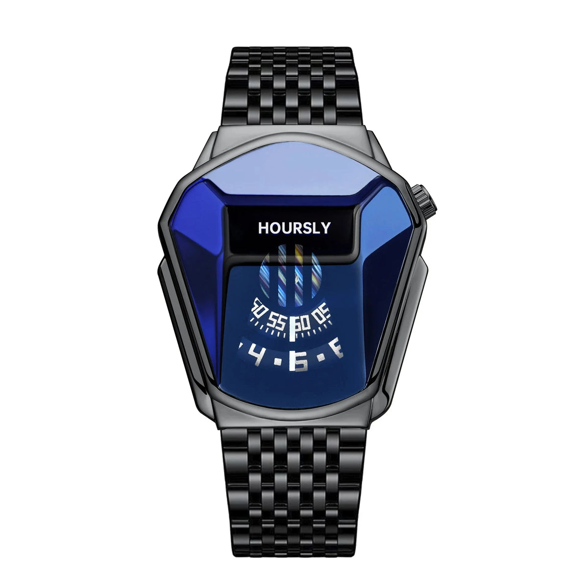 Elegant Men's Watch, Modern and Multifunctional - Elysium Elegant Men's Watch, Modern and Multifunctional - Elysium Metallic Black Blue