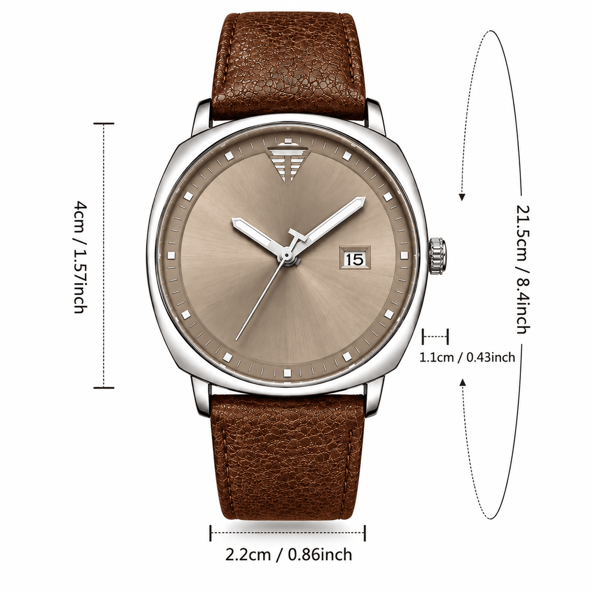 Elegant Men's Watch with a Minimalist Style and Leather Strap – HOLDENI Elegant Men's Watch with a Minimalist Style and Leather Strap – HOLDENI 