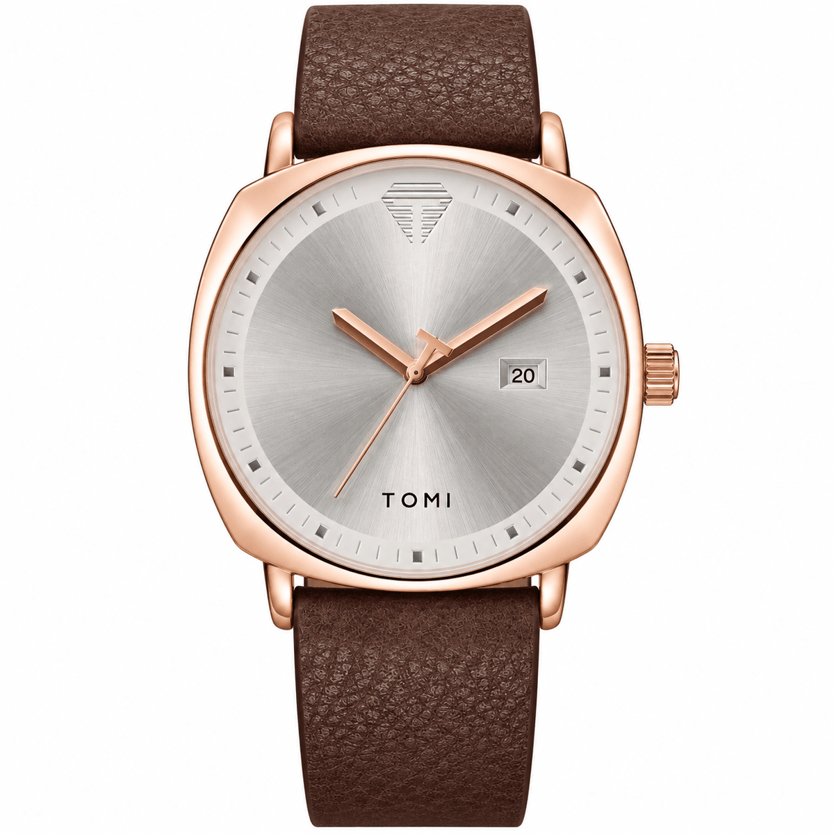 Elegant Men's Watch with a Minimalist Style and Leather Strap – HOLDENI Elegant Men's Watch with a Minimalist Style and Leather Strap – HOLDENI Brown gold