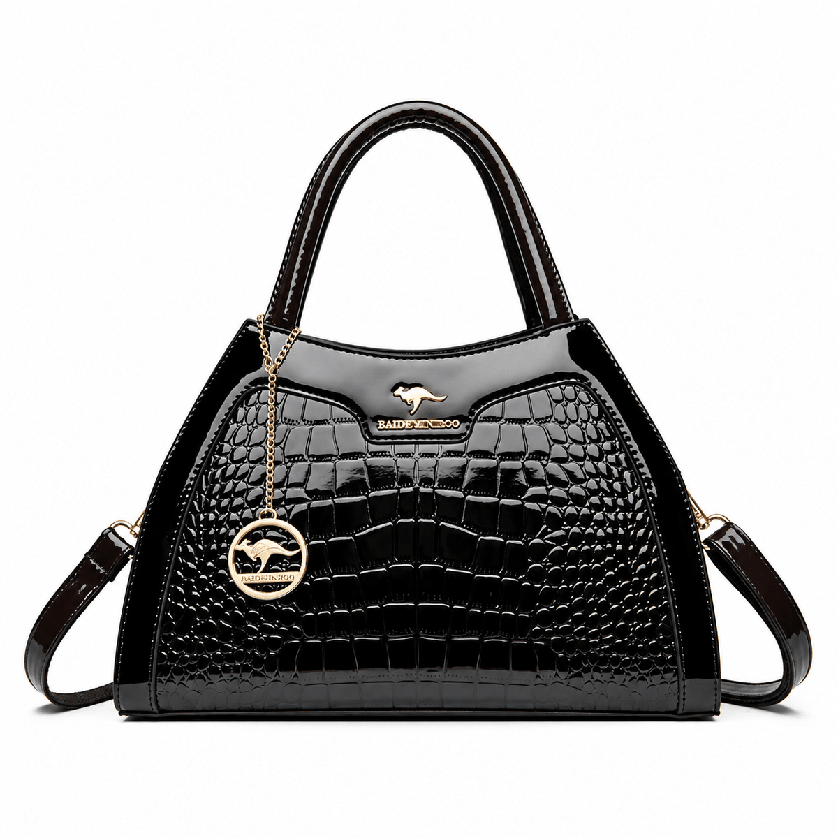 Elegant Women's Croc-Embossed Leather Bag with Minimalist Style – Valentine Elegant Women's Croc-Embossed Leather Bag with Minimalist Style – Valentine 
