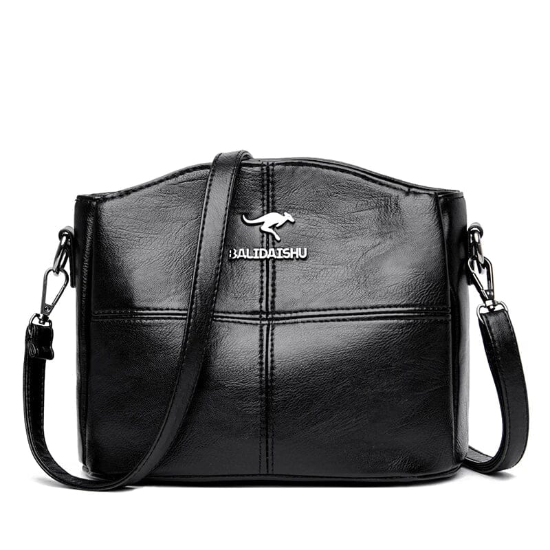 Elegant Women's Leather Bag - Bali Elegant Women's Leather Bag - Bali Black