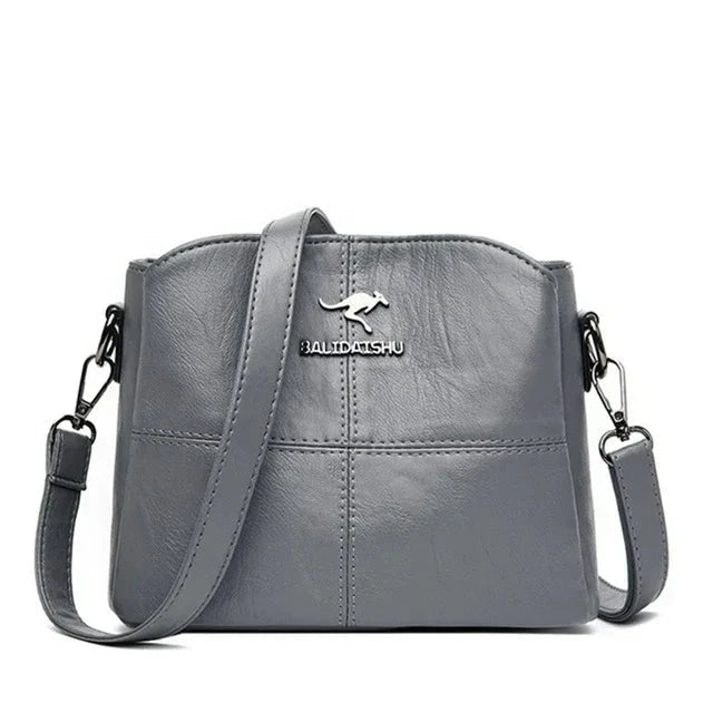 Elegant Women's Leather Bag - Bali Elegant Women's Leather Bag - Bali Gray