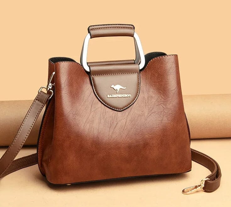 Elegant Women's Leather Bag with Multiple Compartments - Madeleine Elegant Women's Leather Bag with Multiple Compartments - Madeleine 