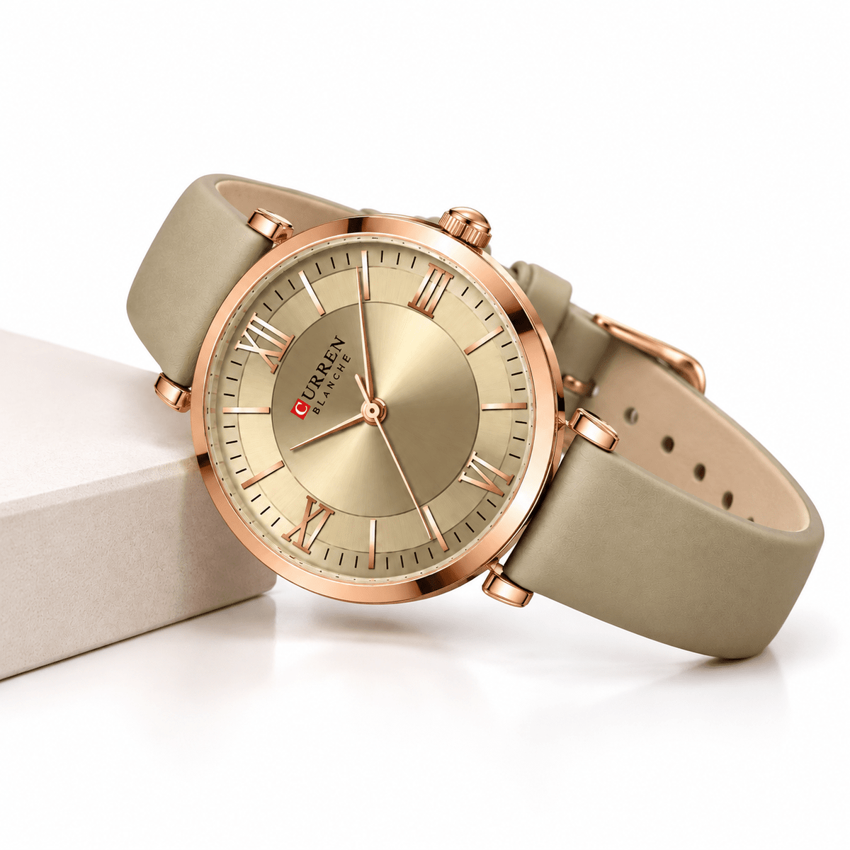 Elegant Women's Watch – Classic Design with Leather Strap – Elara Lumière Elegant Women's Watch – Classic Design with Leather Strap – Elara Lumière 