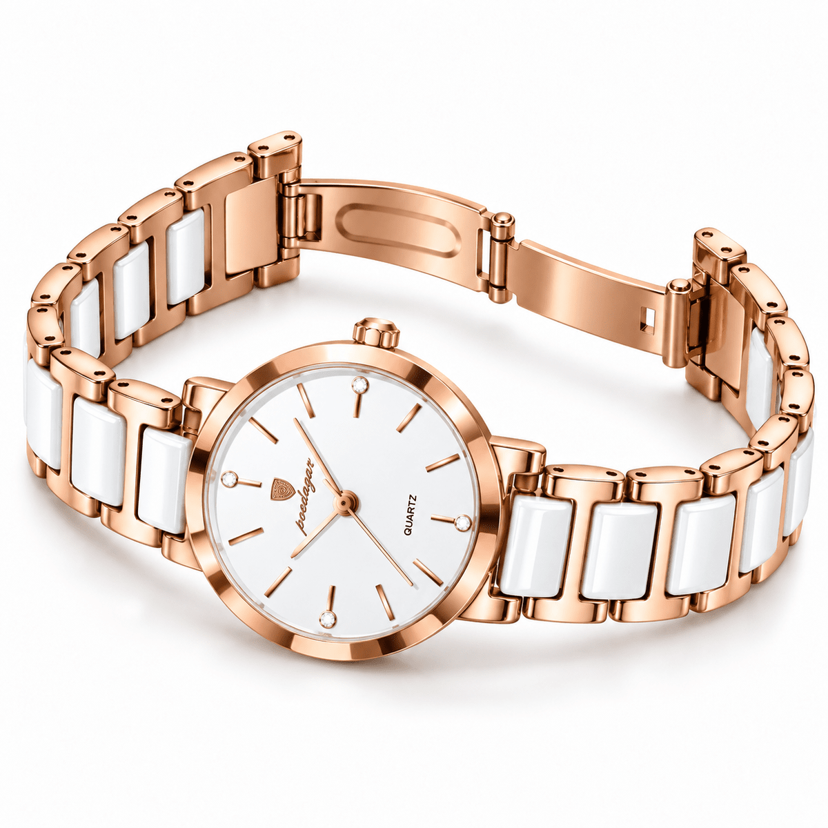 Elegant Women’s Watch with a Minimalist Design and Stainless Steel & Premium Ceramic Band – Estelle Elan Elegant Women’s Watch with a Minimalist Design and Stainless Steel & Premium Ceramic Band – Estelle Elan 