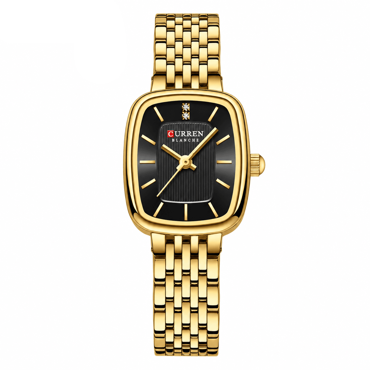 Elegant Women's Watch with Square Dial, Quartz Movement & Sophisticated Design | Daisy Étoile Elegant Women's Watch with Square Dial, Quartz Movement & Sophisticated Design | Daisy Étoile Black