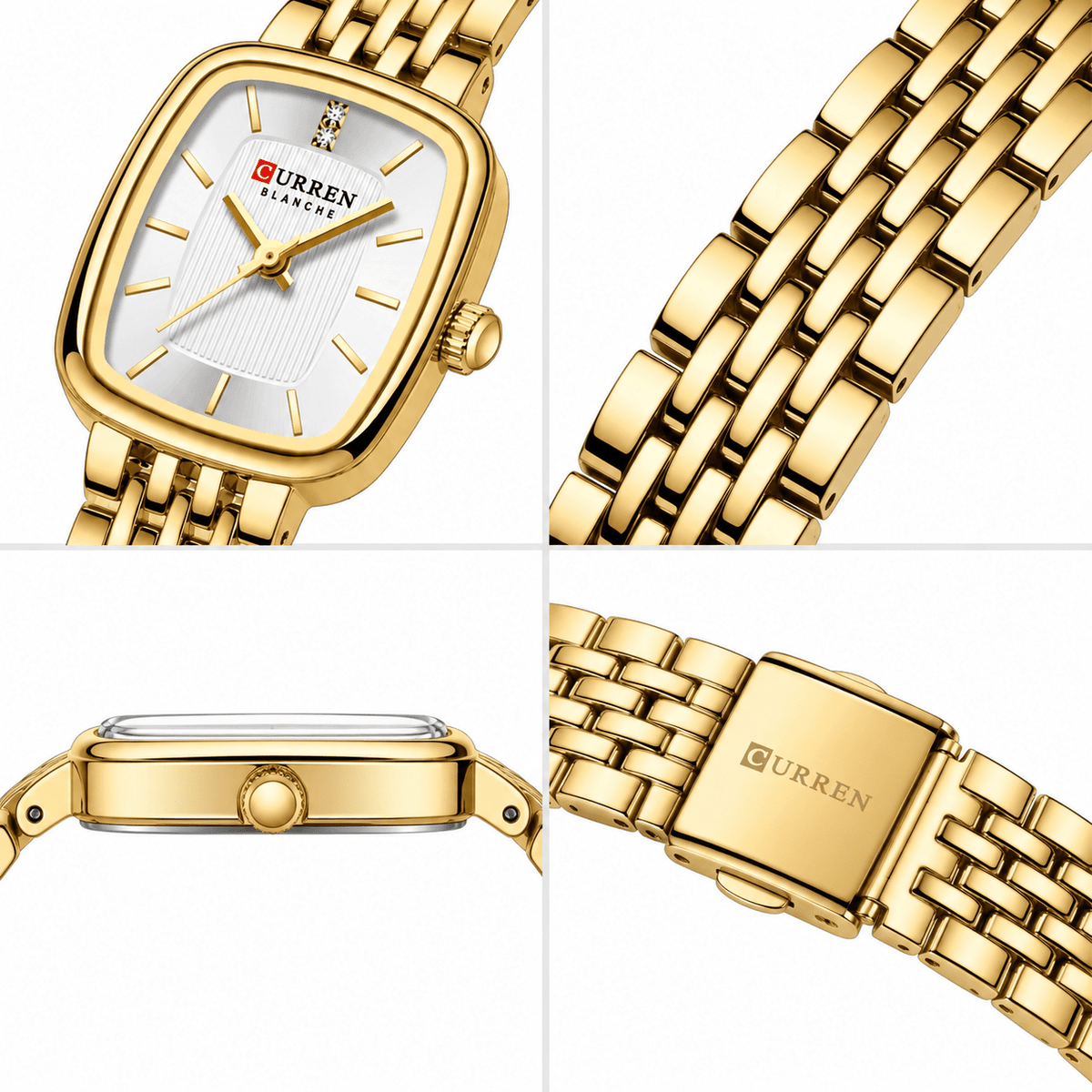 Elegant Women's Watch with Square Dial, Quartz Movement & Sophisticated Design | Daisy Étoile Elegant Women's Watch with Square Dial, Quartz Movement & Sophisticated Design | Daisy Étoile 