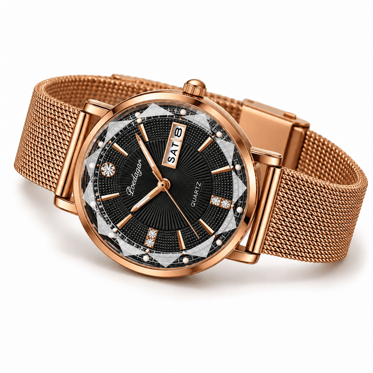 Elegant Women's Watch with Stainless Steel Band and Luxurious Design – Belle Sophia Elegant Women's Watch with Stainless Steel Band and Luxurious Design – Belle Sophia 