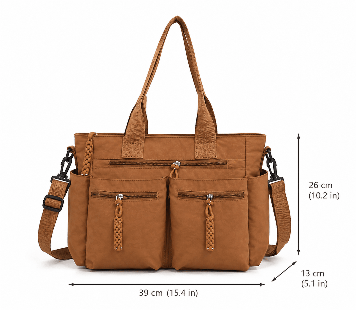 Large-Capacity Casual Tote Bag with Crossbody Strap and Modern Design | Mila Avery Large-Capacity Casual Tote Bag with Crossbody Strap and Modern Design | Mila Avery 