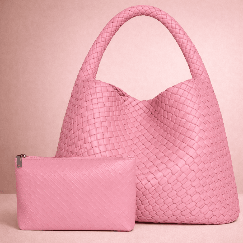 Large Capacity Elegant Women's Woven Leather Tote Bag - Ophelia Large Capacity Elegant Women's Woven Leather Tote Bag - Ophelia 