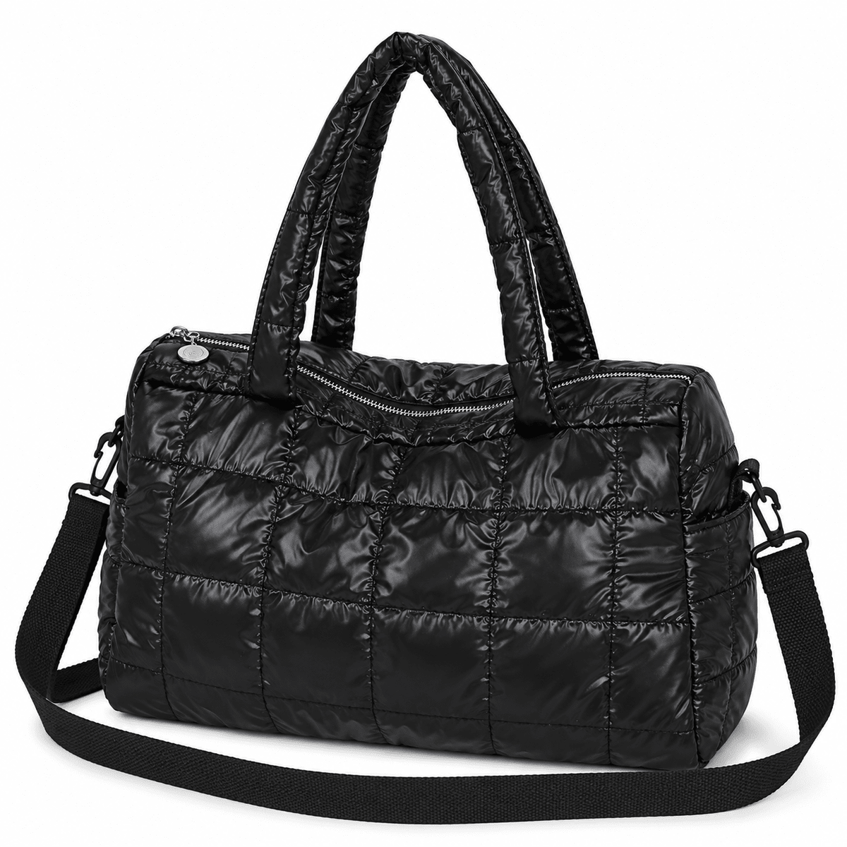 Large-Capacity Quilted Women's Bag with Versatile Design – LEONTINE Large-Capacity Quilted Women's Bag with Versatile Design – LEONTINE Black
