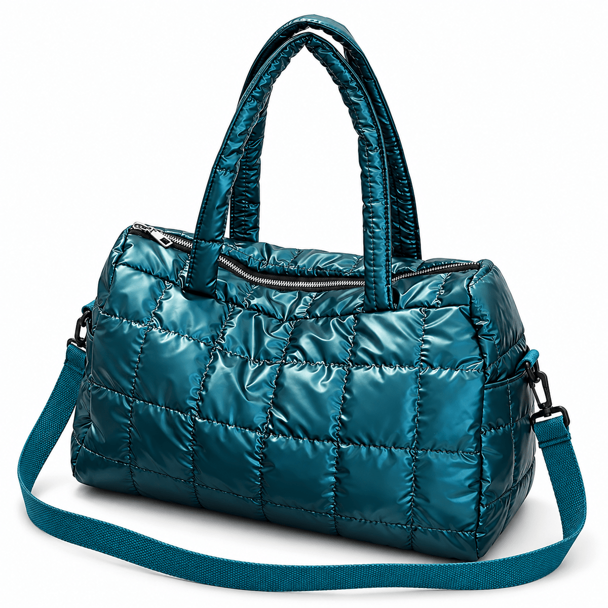 Large-Capacity Quilted Women's Bag with Versatile Design – LEONTINE Large-Capacity Quilted Women's Bag with Versatile Design – LEONTINE Blue