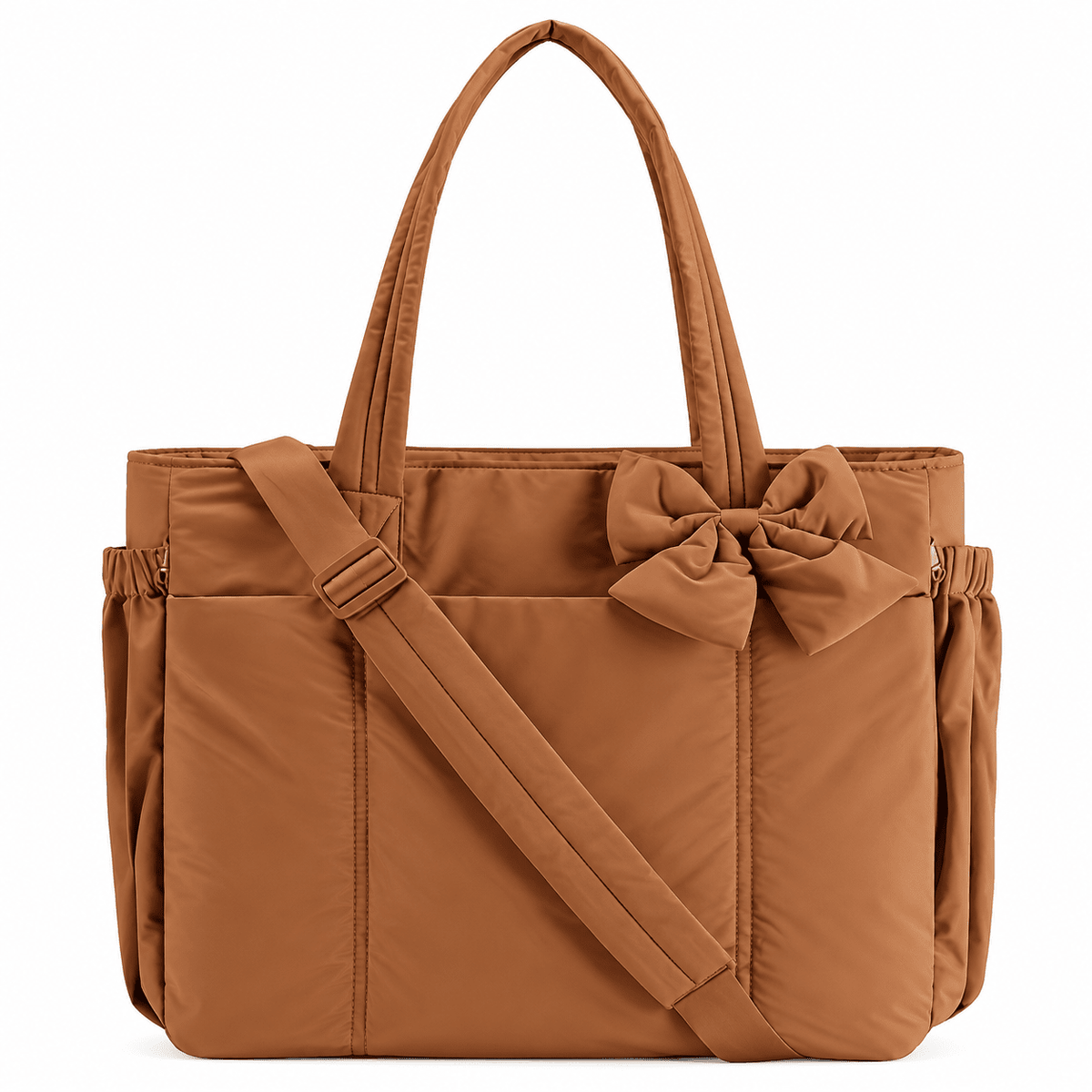 Large-Capacity Quilted Women's Tote Bag with Crossbody Strap and Charming Design – Rosellea 
