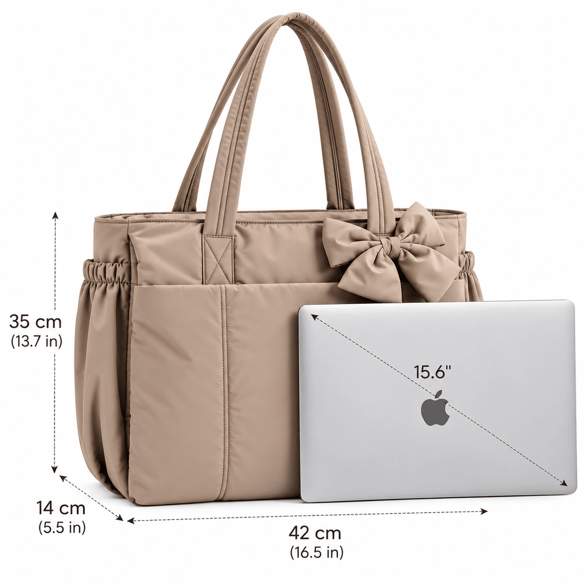 Large-Capacity Quilted Women's Tote Bag with Crossbody Strap and Charming Design – Rosellea Large-Capacity Quilted Women's Tote Bag with Crossbody Strap and Charming Design – Rosellea 