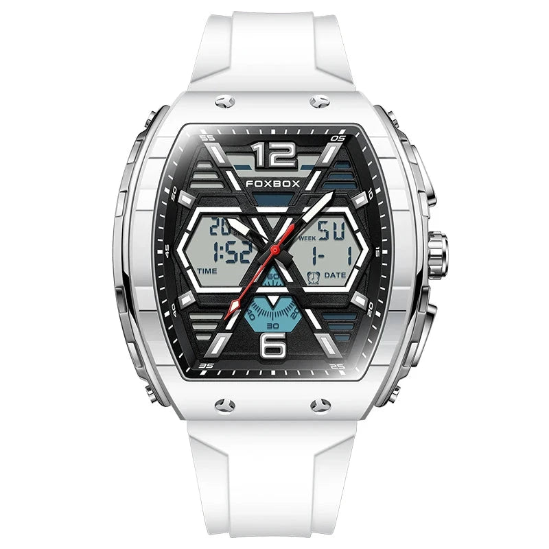 LIGE Digital Men Military Watch 50m Waterproof Wristwatch LED Quartz Clock Sport Watch Male Big Watches Men Relogios Masculino Mavietto Silver white China Mainland 