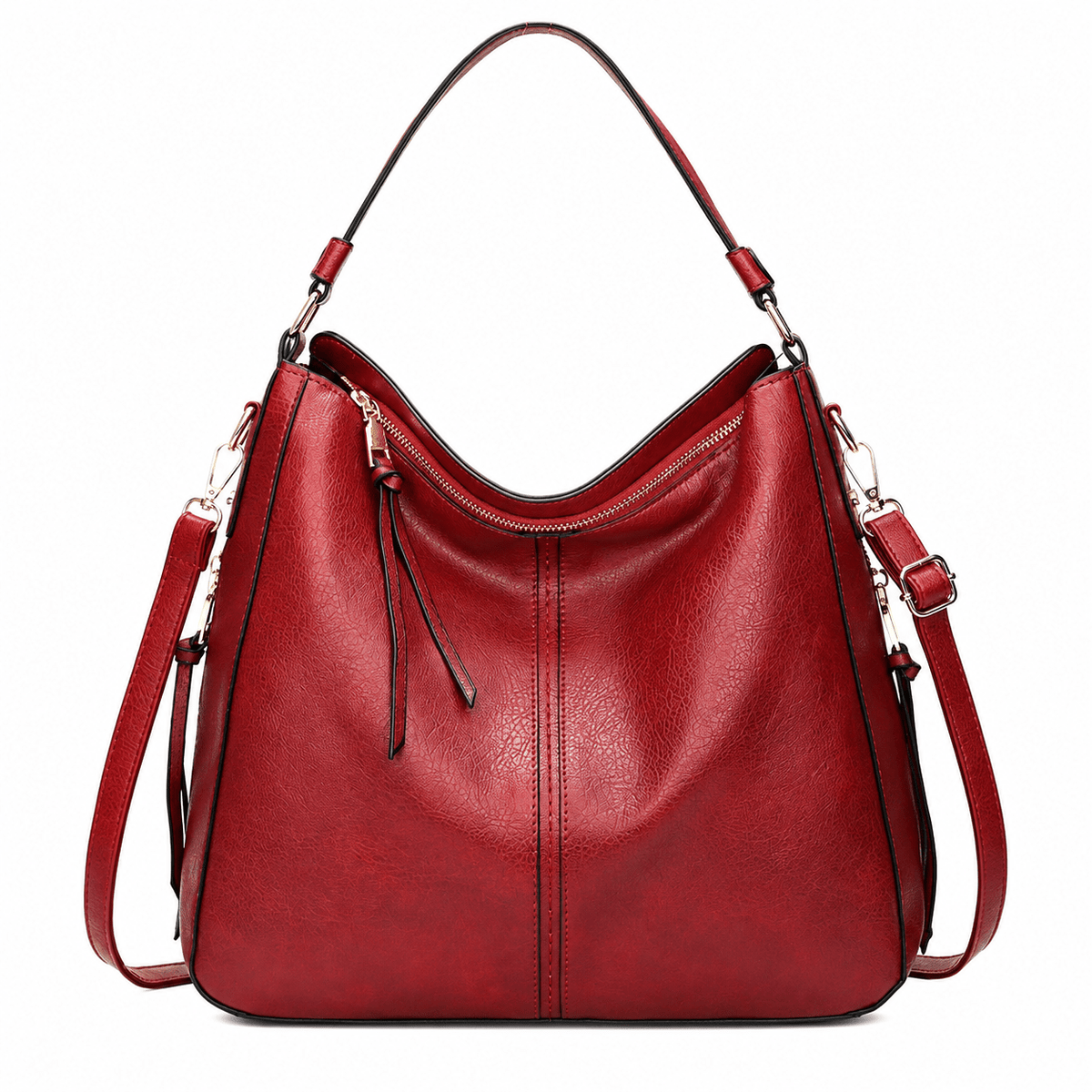 Luxury Women’s Leather Handbag – Elegant, Versatile & Spacious | Léa Margot Luxury Women’s Leather Handbag – Elegant, Versatile & Spacious | Léa Margot Red