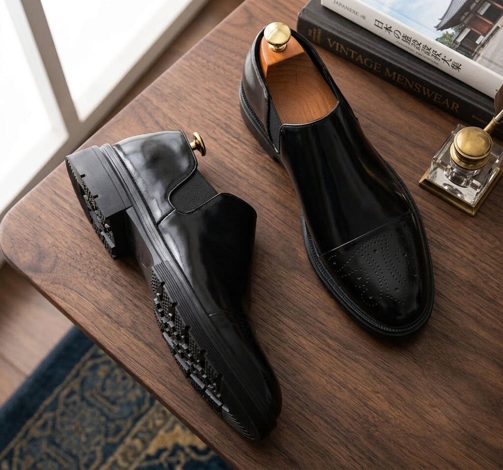 Mavietto Men's Leather Dress Shoes | Brogue Slip-On Loafers Mavietto Men's Leather Dress Shoes | Brogue Slip-On Loafers 