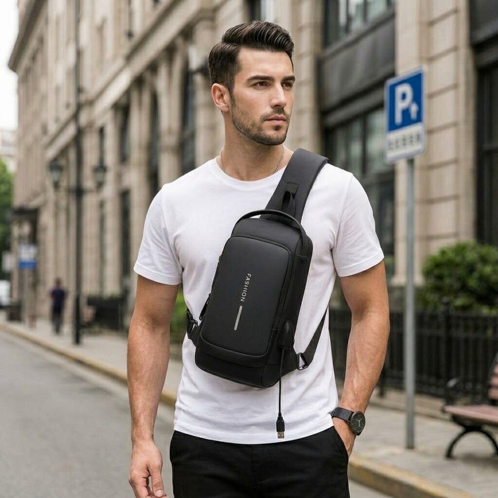 Men's Anti-Theft and Waterproof Bag - Montrax Men's Anti-Theft and Waterproof Bag - Montrax 