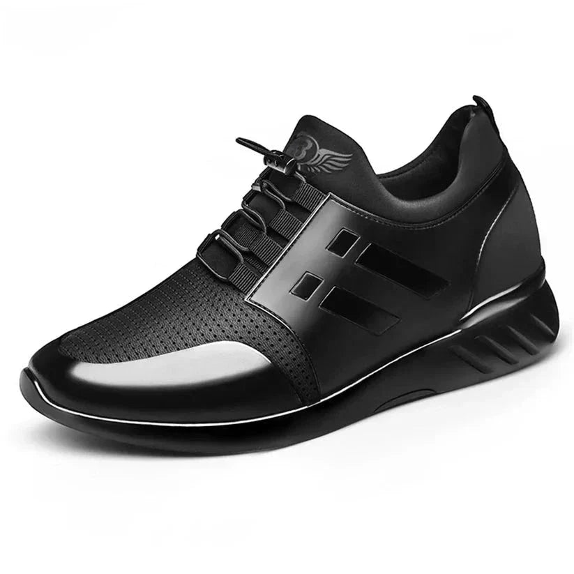 Men’s Black Casual Leather Sneakers – Vitorini Men’s Black Casual Leather Sneakers – Vitorini Black