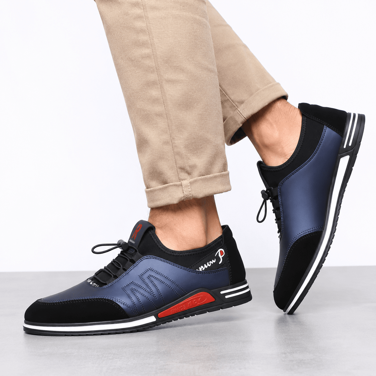 Men's Casual Leather Shoes – Lightweight, Breathable & Soft Sole | MELVANIO Men's Casual Leather Shoes – Lightweight, Breathable & Soft Sole | MELVANIO 