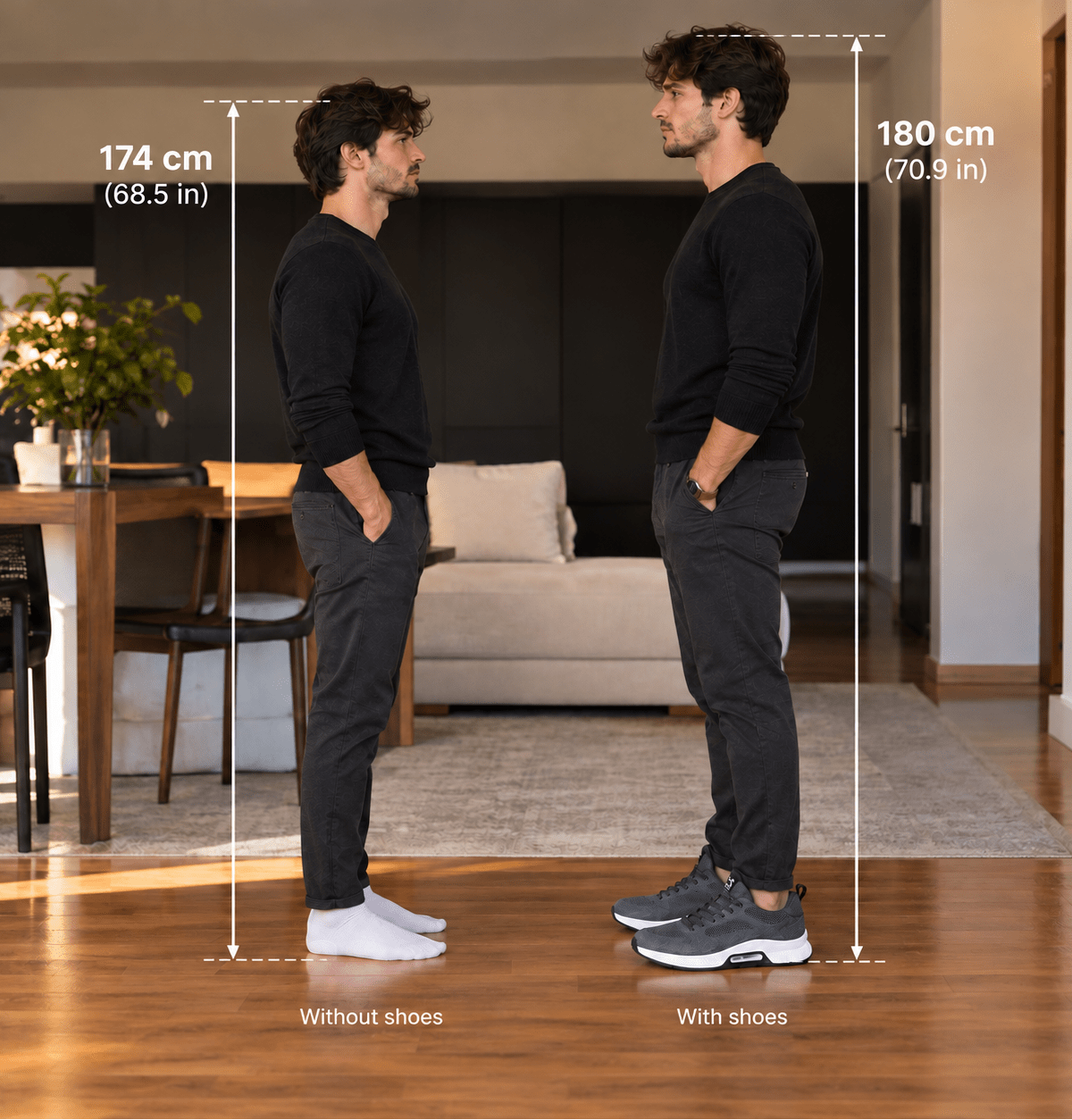 Men’s Casual Sneakers with 2.36-Inch (6 cm) Height Increase – Anti-Odor & Sweat-Absorbent | Alturion Men’s Casual Sneakers with 2.36-Inch (6 cm) Height Increase – Anti-Odor & Sweat-Absorbent | Alturion 