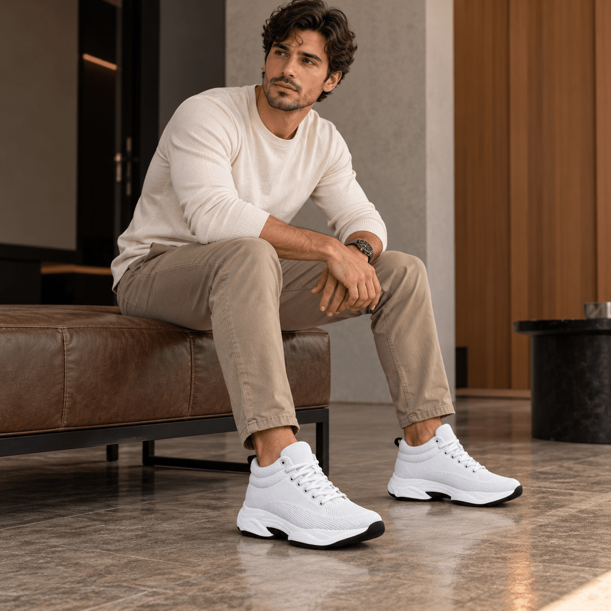 Men's Casual Sneakers with Invisible 8 cm (3.15-Inch) Height Lift – Comfortable & Breathable Design – Valthero Men's Casual Sneakers with Invisible 8 cm (3.15-Inch) Height Lift – Comfortable & Breathable Design – Valthero 