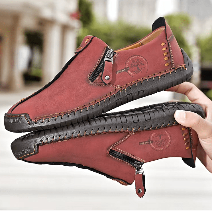 Men's Casual Suede Leather Loafers - Handmade Slip-On Moccasins, Breathable & Lightweight Walking Shoes | Marzello Men's Casual Suede Leather Loafers - Handmade Slip-On Moccasins, Breathable & Lightweight Walking Shoes | Marzello 