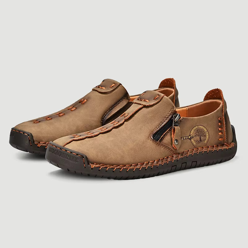 Men's Casual Suede Leather Loafers - Handmade Slip-On Moccasins, Breathable & Lightweight Walking Shoes | Marzello Men's Casual Suede Leather Loafers - Handmade Slip-On Moccasins, Breathable & Lightweight Walking Shoes | Marzello 