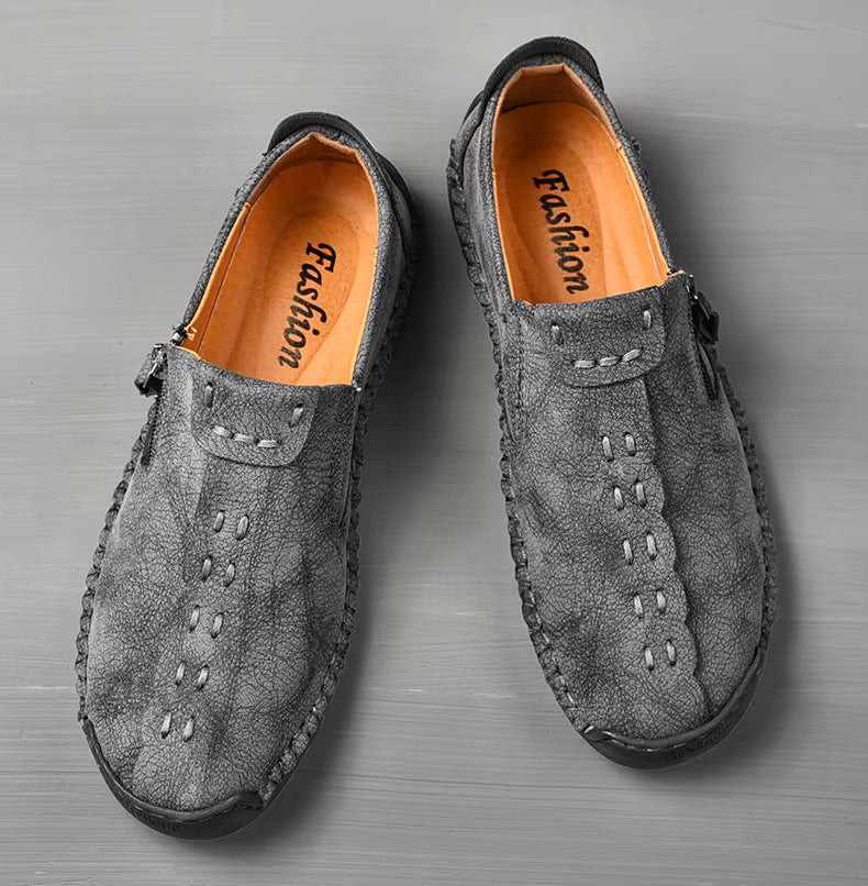 Men's Casual Suede Leather Loafers - Handmade Slip-On Moccasins, Breathable & Lightweight Walking Shoes | Marzello Men's Casual Suede Leather Loafers - Handmade Slip-On Moccasins, Breathable & Lightweight Walking Shoes | Marzello 