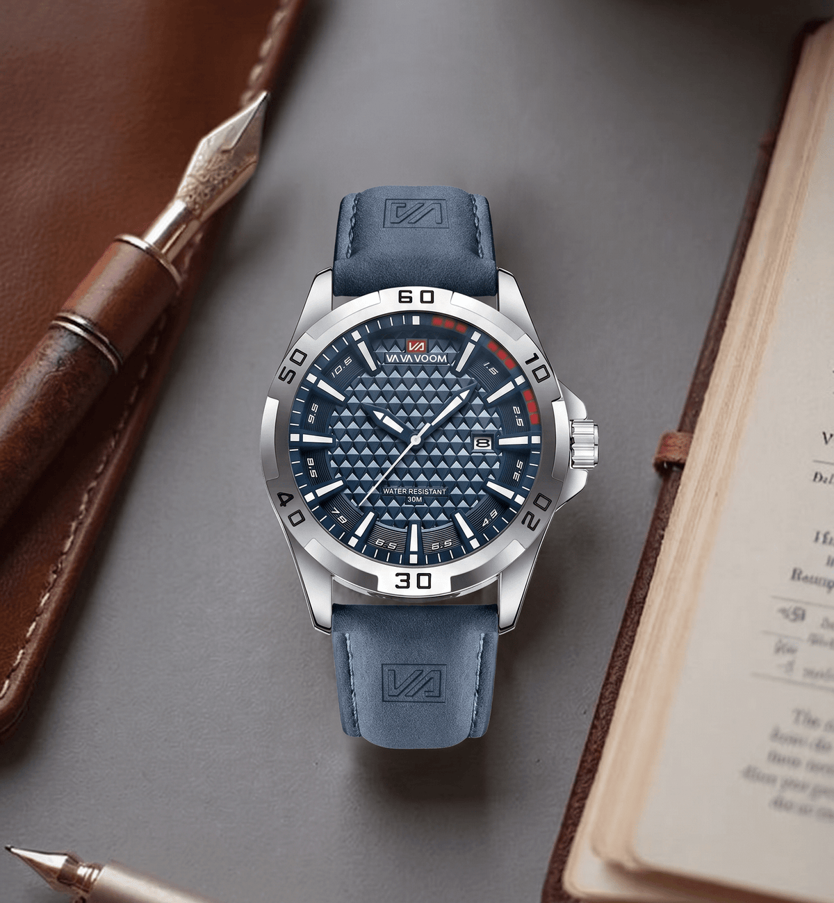 Men’s Casual Watch with Leather Strap – Ronan Alric Men’s Casual Watch with Leather Strap – Ronan Alric 