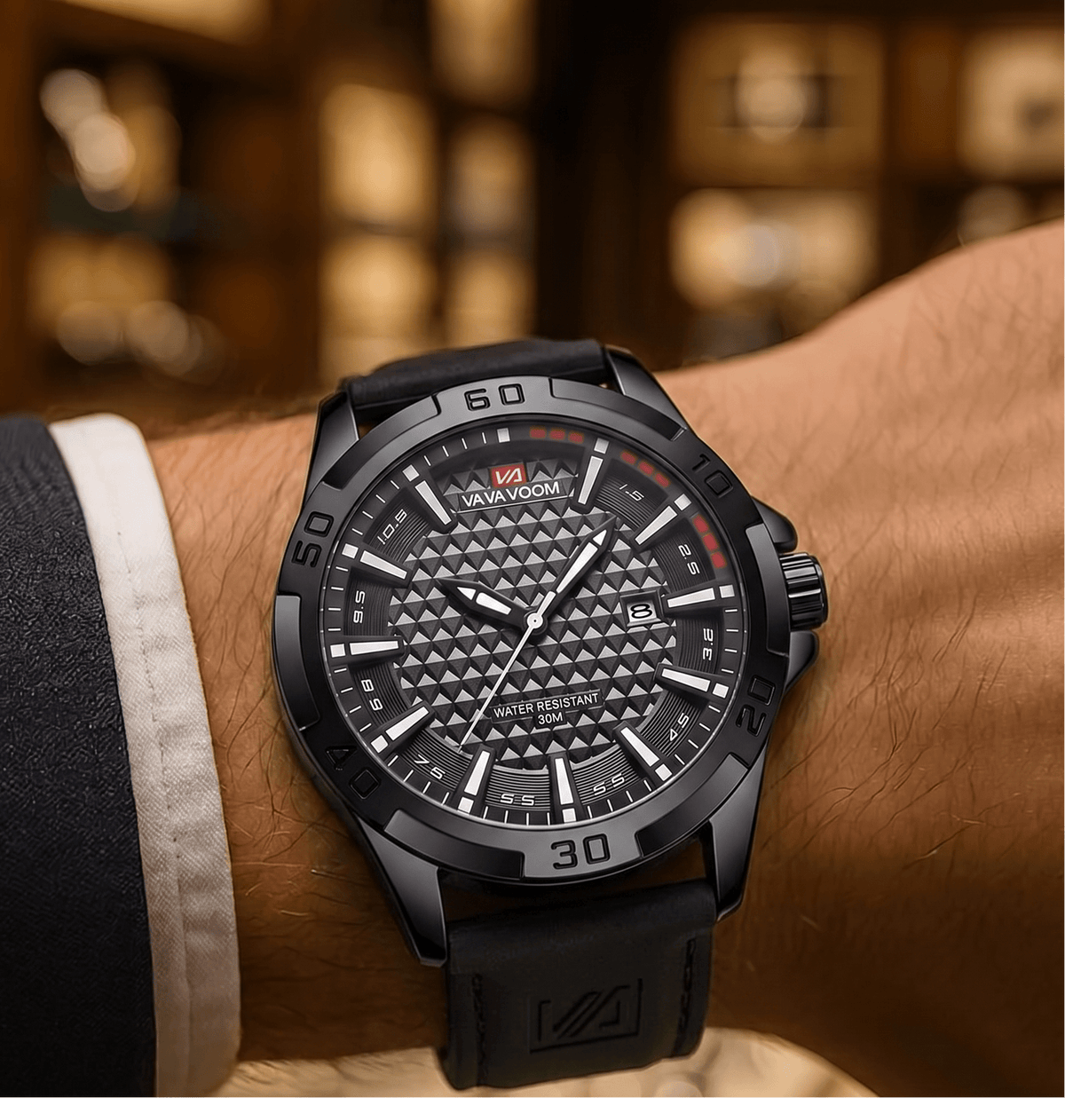 Men’s Casual Watch with Leather Strap – Ronan Alric Men’s Casual Watch with Leather Strap – Ronan Alric 