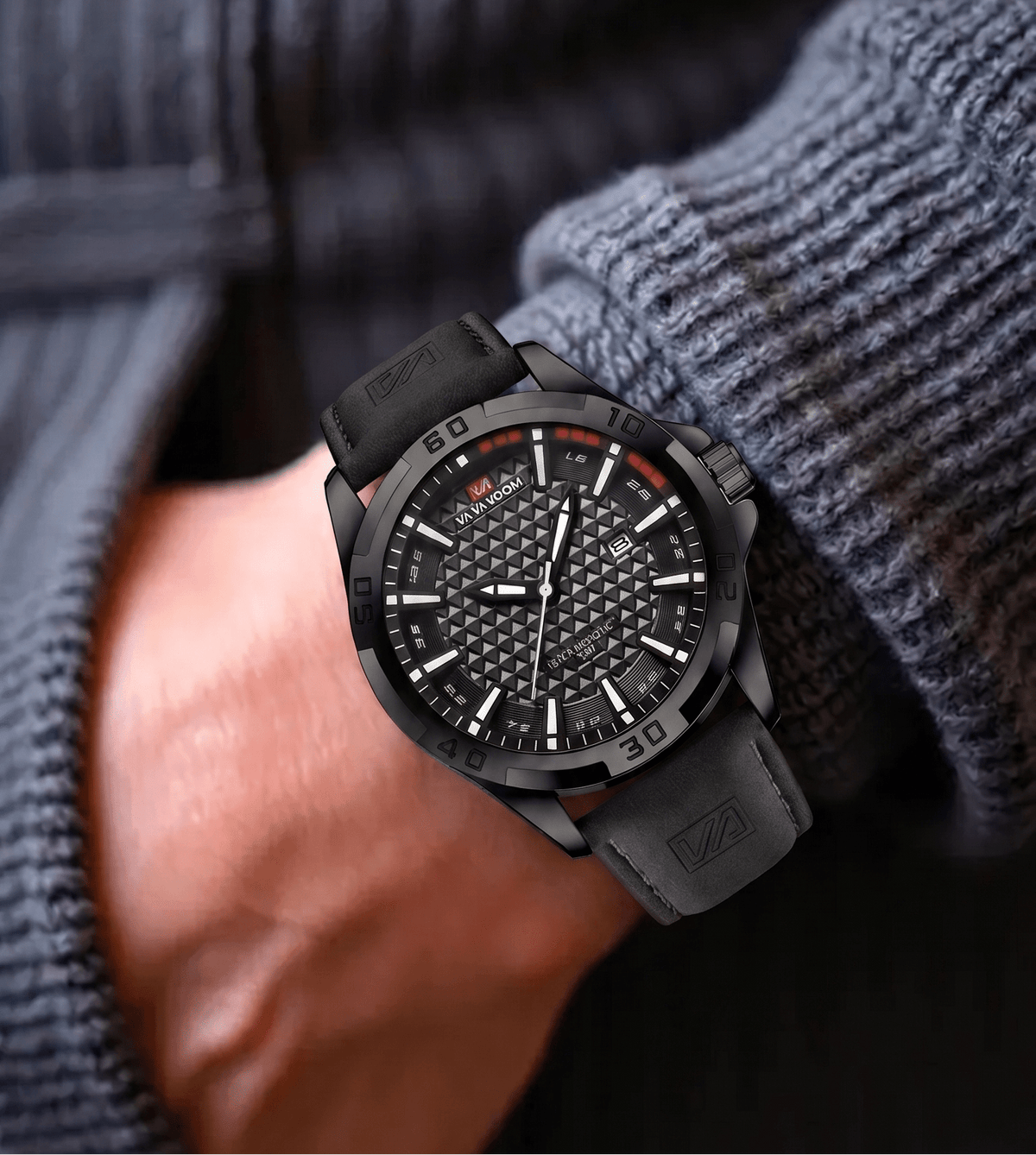 Men’s Casual Watch with Leather Strap – Ronan Alric Men’s Casual Watch with Leather Strap – Ronan Alric 
