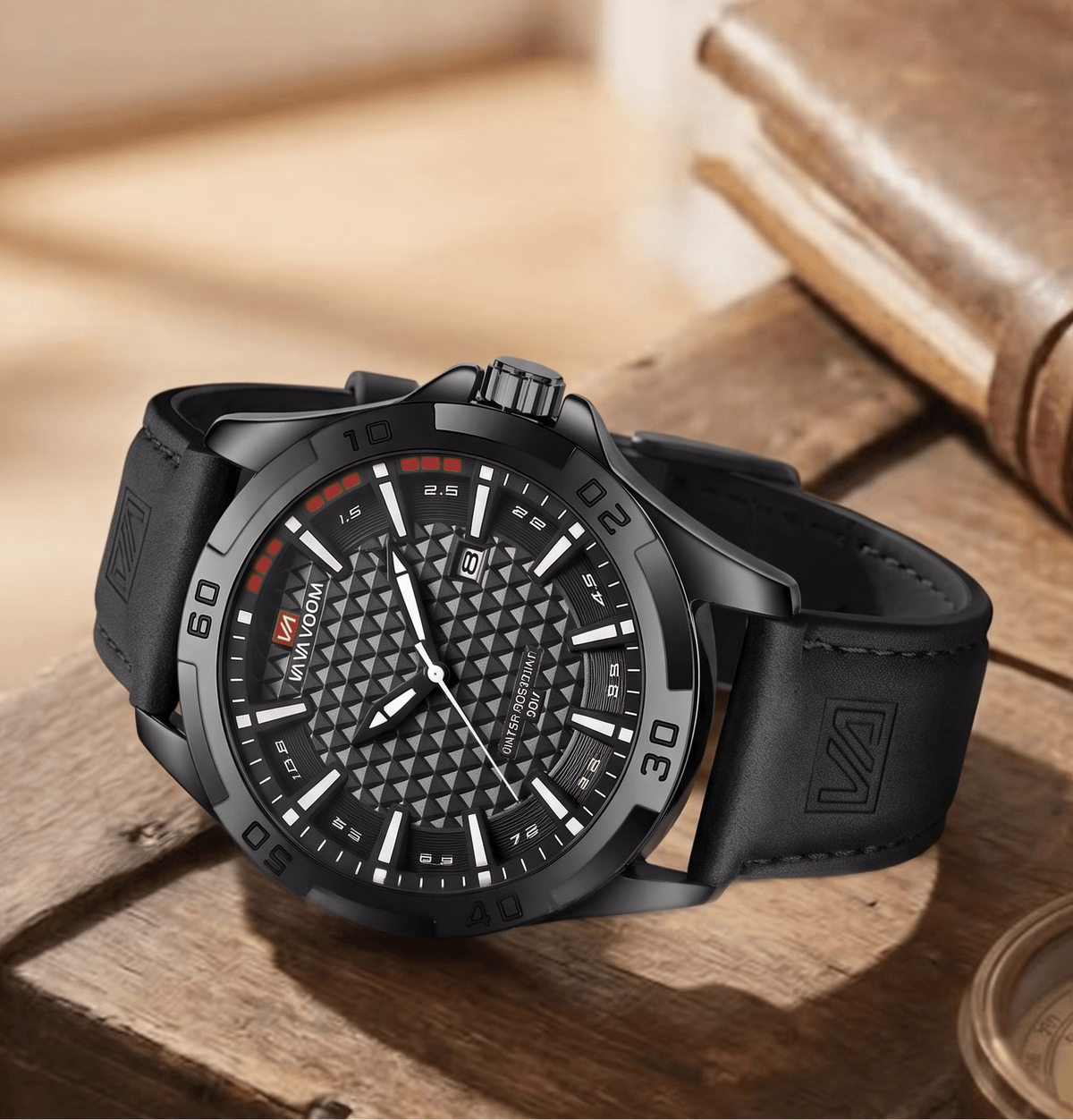 Men’s Casual Watch with Leather Strap – Ronan Alric Men’s Casual Watch with Leather Strap – Ronan Alric 