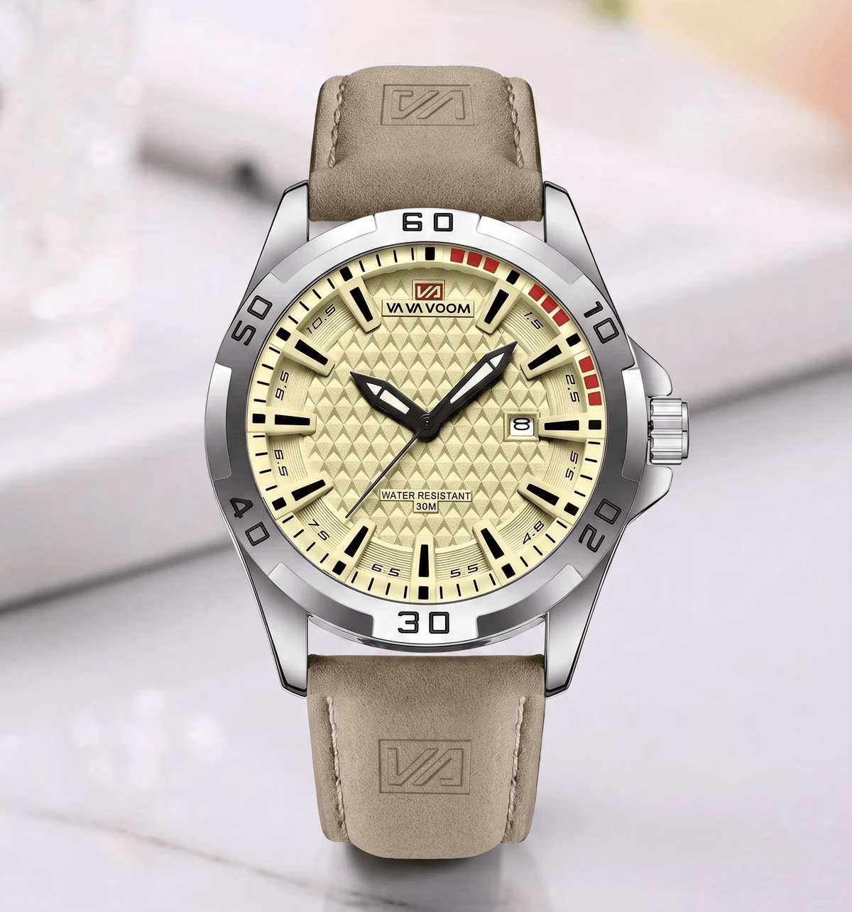 Men’s Casual Watch with Leather Strap – Ronan Alric Men’s Casual Watch with Leather Strap – Ronan Alric 