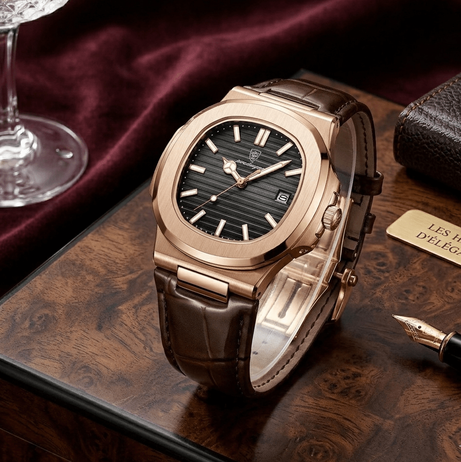 Men’s Classic Leather Strap Watch – Nobre Mavietto Men’s Classic Leather Strap Watch – Nobre Mavietto 
