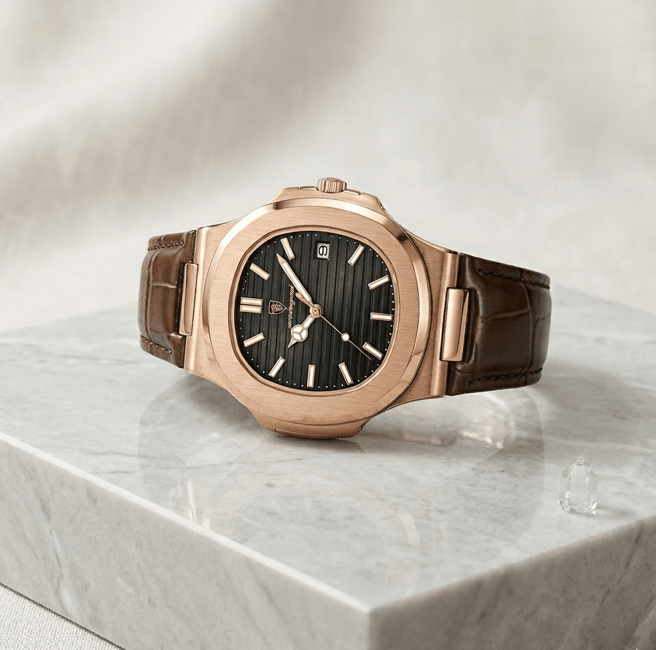 Men’s Classic Leather Strap Watch – Nobre Mavietto Men’s Classic Leather Strap Watch – Nobre Mavietto 