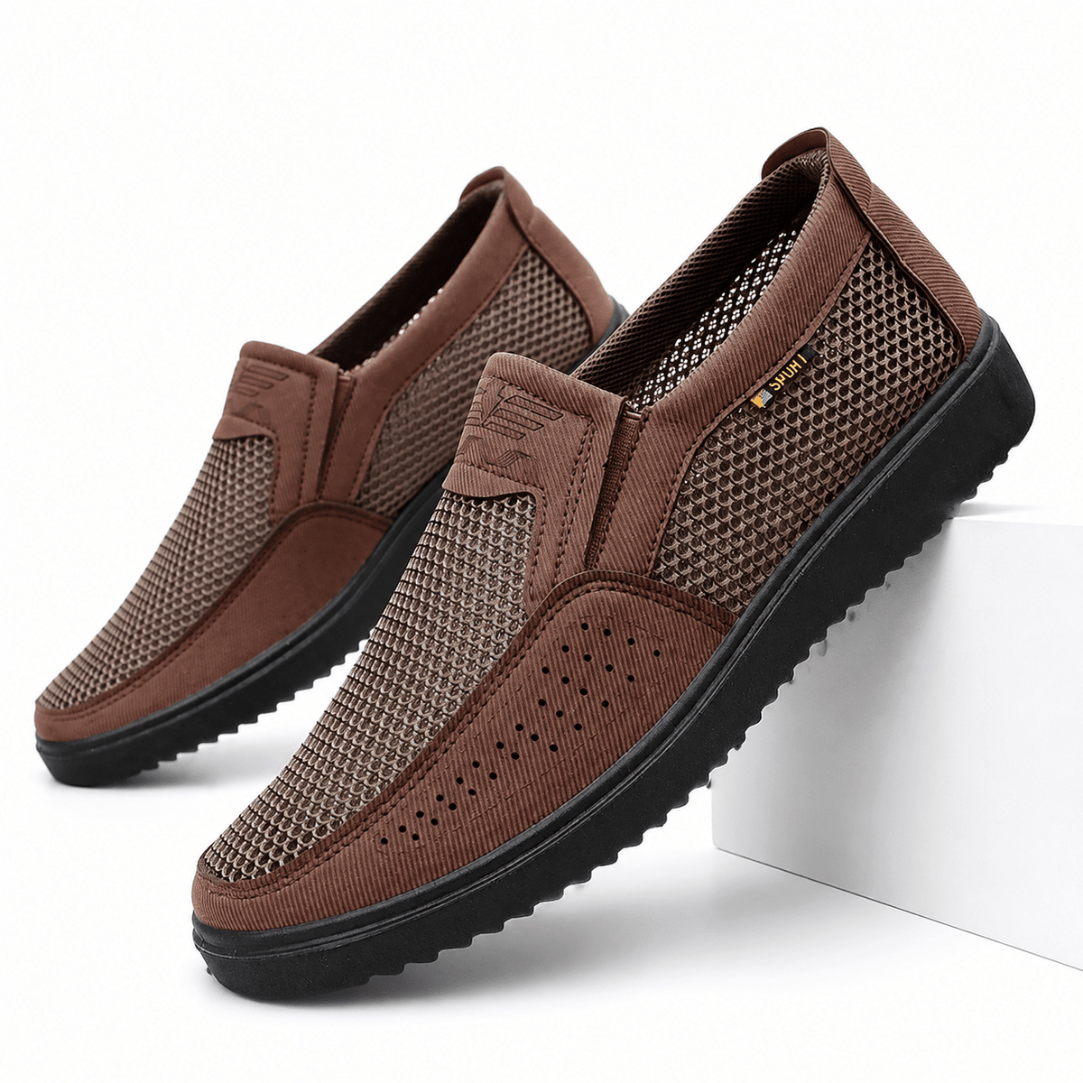Men’s Elegant and Breathable Loafers – D’Aviero Men’s Elegant and Breathable Loafers – D’Aviero Brown