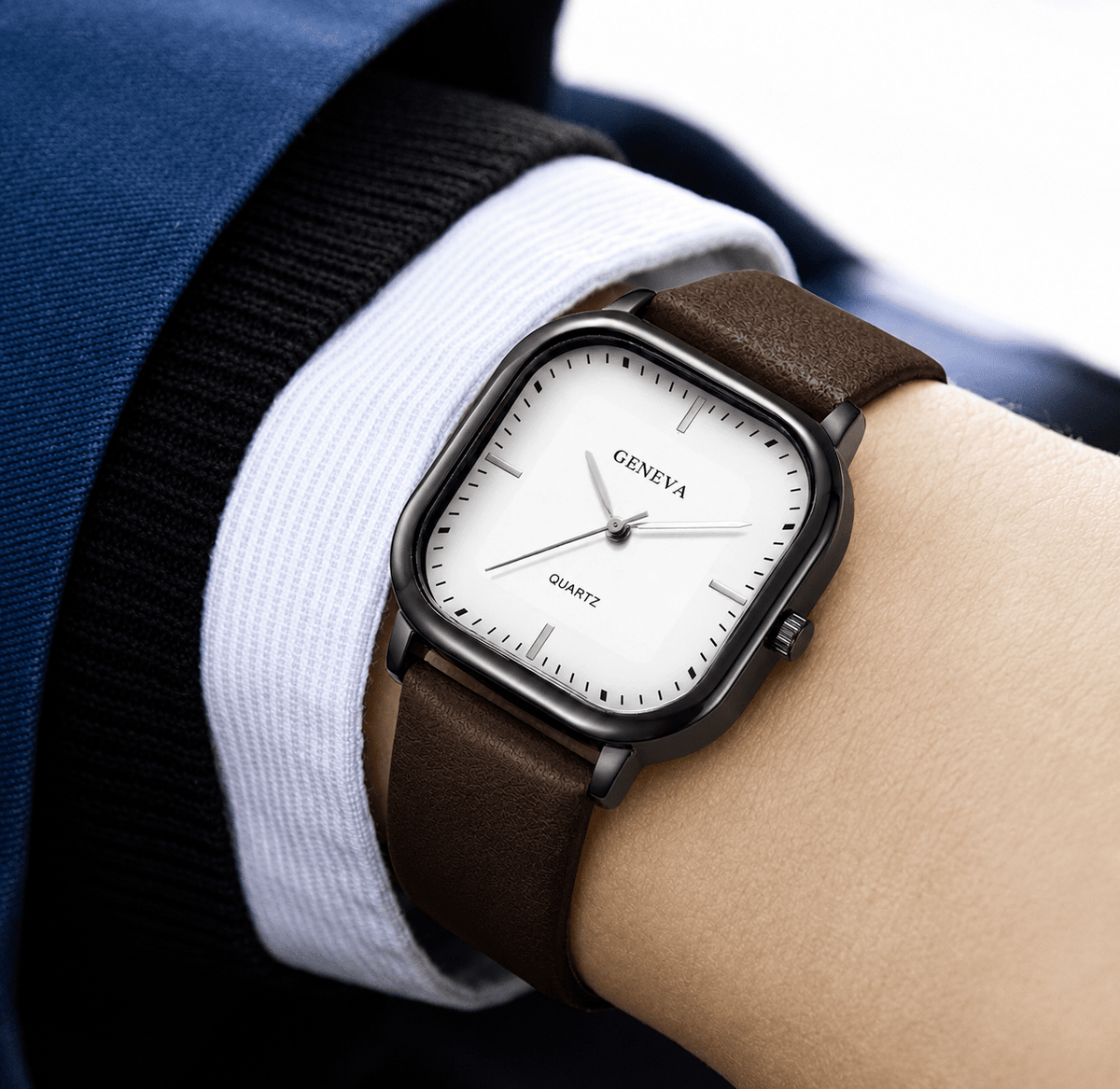 Men’s Elegant Minimalist Leather Watch – St. Althorin Men’s Elegant Minimalist Leather Watch – St. Althorin 