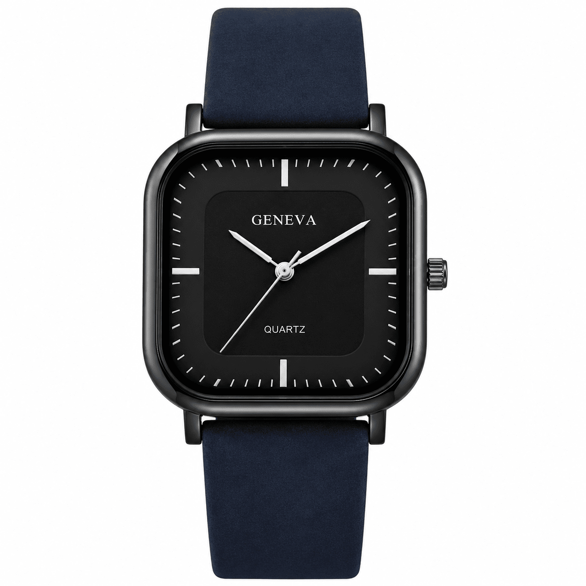 Men’s Elegant Minimalist Leather Watch – St. Althorin Men’s Elegant Minimalist Leather Watch – St. Althorin Blue Black