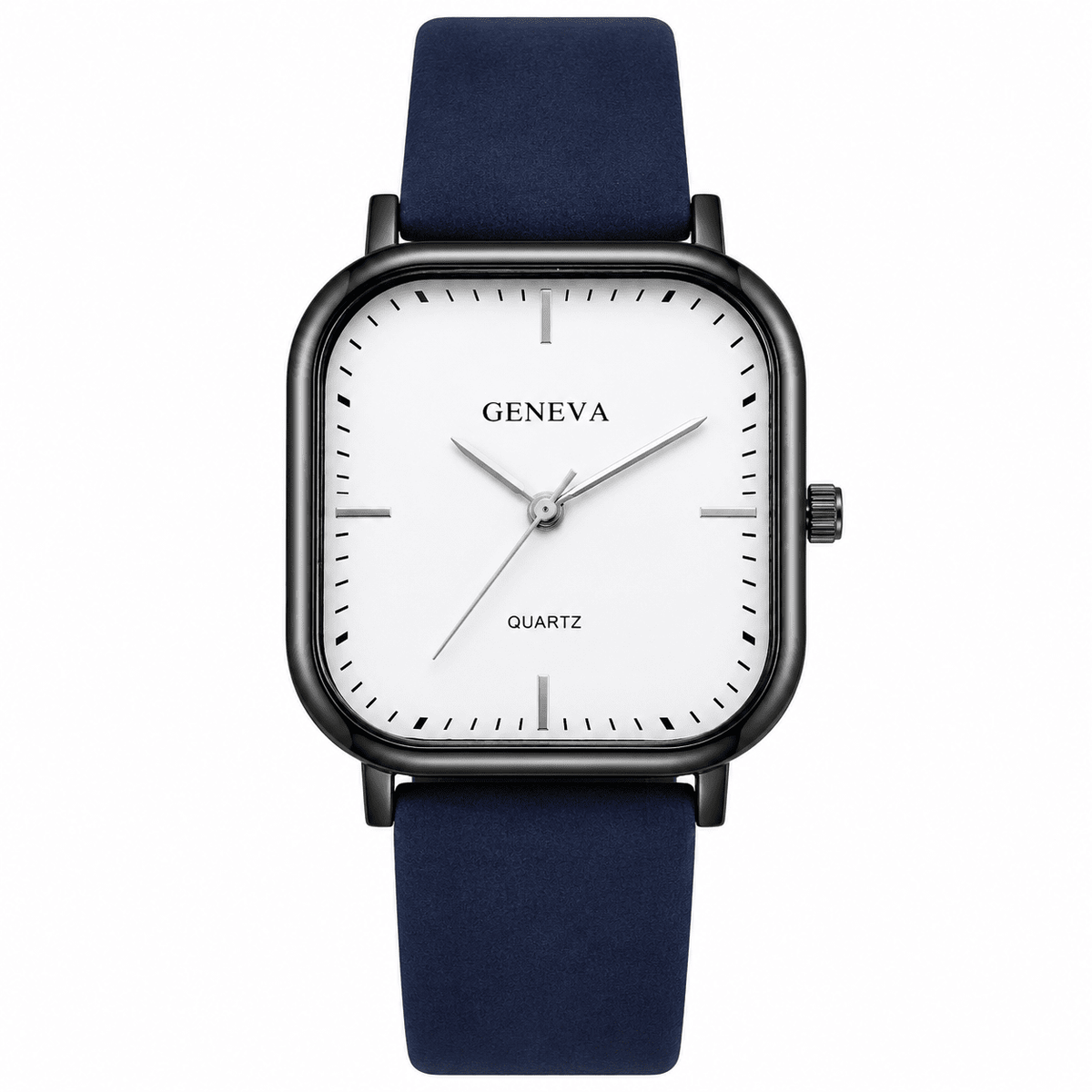 Men’s Elegant Minimalist Leather Watch – St. Althorin Men’s Elegant Minimalist Leather Watch – St. Althorin Blue White