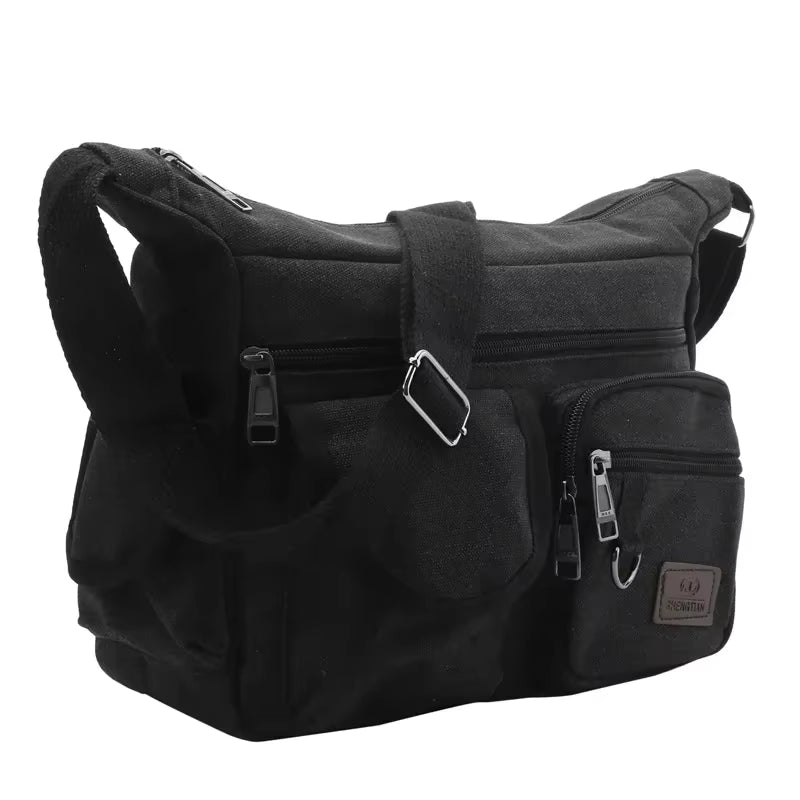 Men's Executive Large Capacity Crossbody Bag - Kavendit Men's Executive Large Capacity Crossbody Bag - Kavendit Mavietto Black 