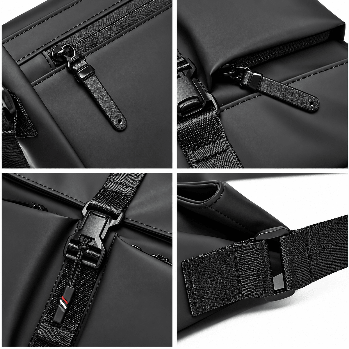 Men's Leather Crossbody Bag with Multiple Pockets and Elegant Design — BRENNAN Men's Leather Crossbody Bag with Multiple Pockets and Elegant Design — BRENNAN 