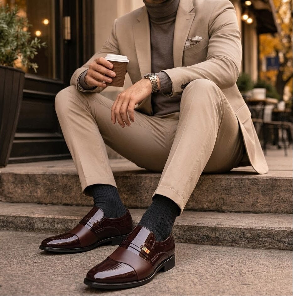 Men's Leather Dress Loafers – Valenzo Men's Leather Dress Loafers – Valenzo 