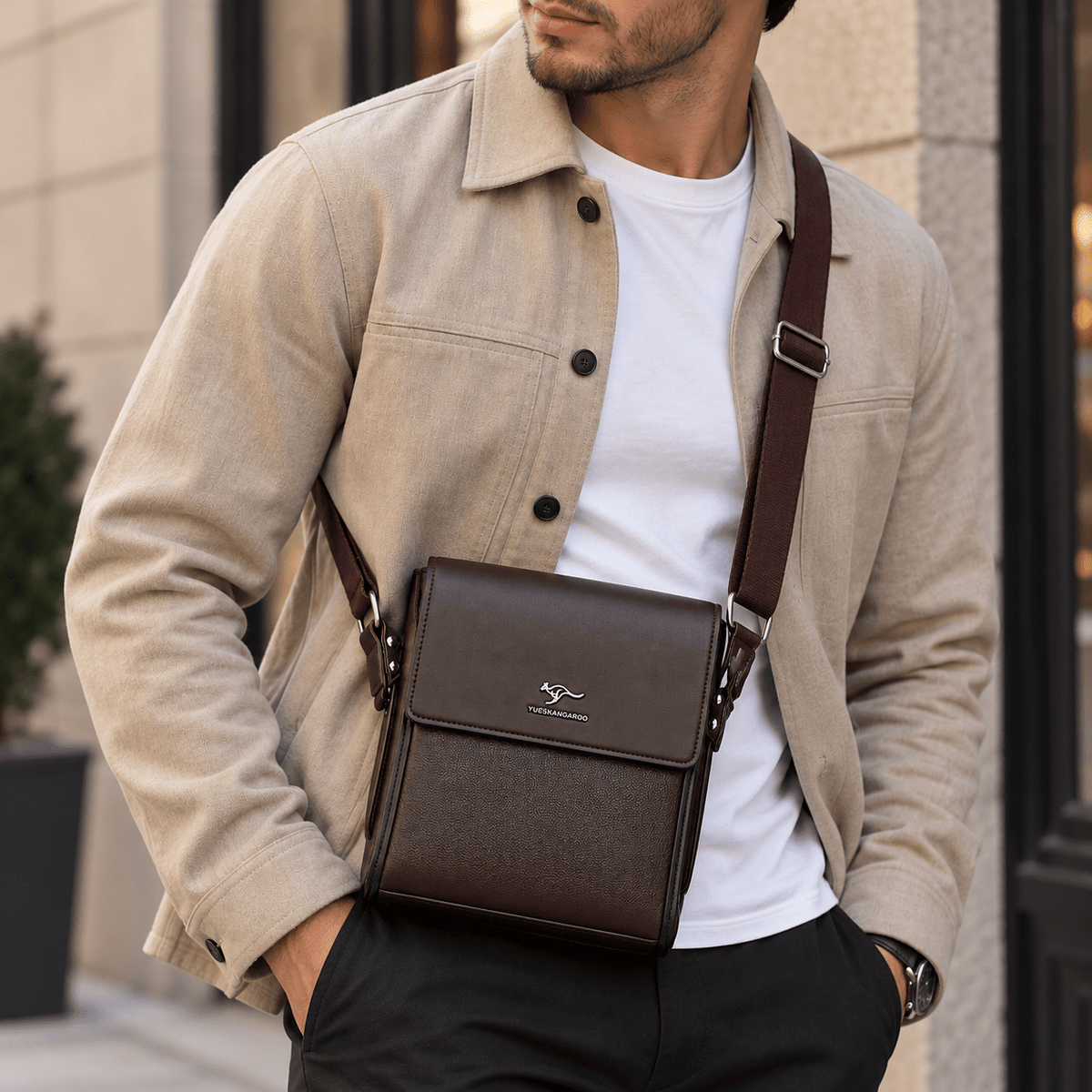 Men's Leather Executive Bag with Elegant Design | Dorvano Men's Leather Executive Bag with Elegant Design | Dorvano 