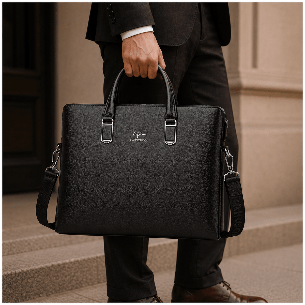 Men's Leather Executive Briefcase – Elegant Design & Large Capacity | MALDORIE Men's Leather Executive Briefcase – Elegant Design & Large Capacity | MALDORIE 