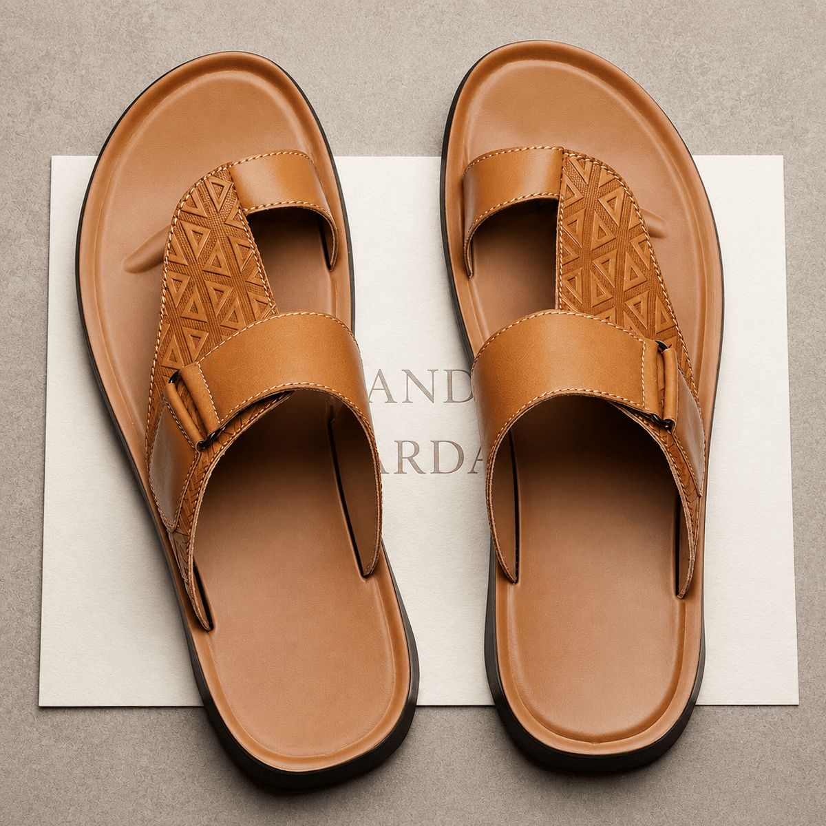 Men's Leather Sandals, Comfortable, Breathable & Modern – Khazen Men's Leather Sandals, Comfortable, Breathable & Modern – Khazen 