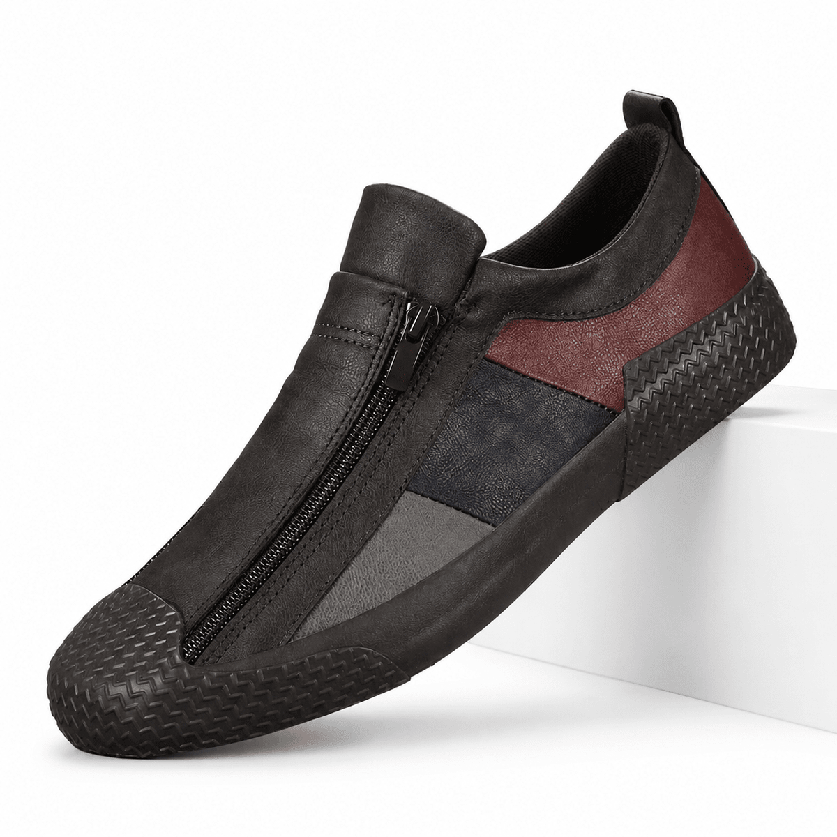 Men's Leather Sneakers, Breathable and Elegant - Prescott Men's Leather Sneakers, Breathable and Elegant - Prescott Dark Brown