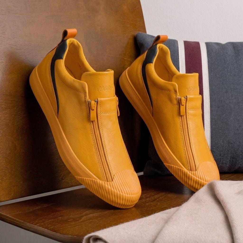 Men's Leather Sneakers with Modern and Versatile Design - Cormanio Men's Leather Sneakers with Modern and Versatile Design - Cormanio 
